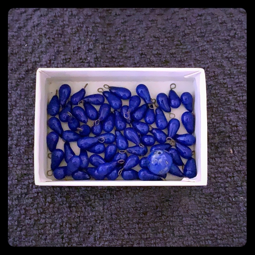 Blue beads from Puerto Rico